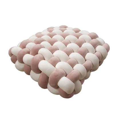 Plush Textured Knot Pillow