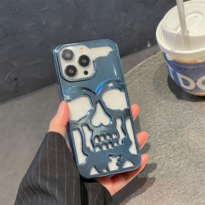 Dark Black Skull Phone Cover
