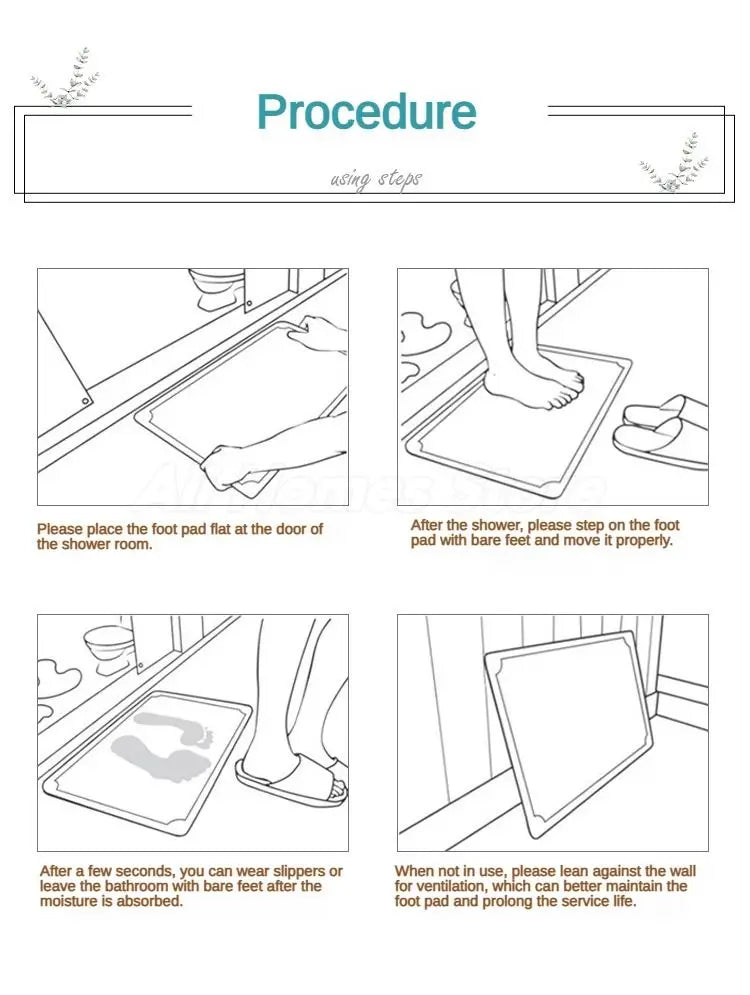 Non-Slip Fast Dry Bathroom Mat