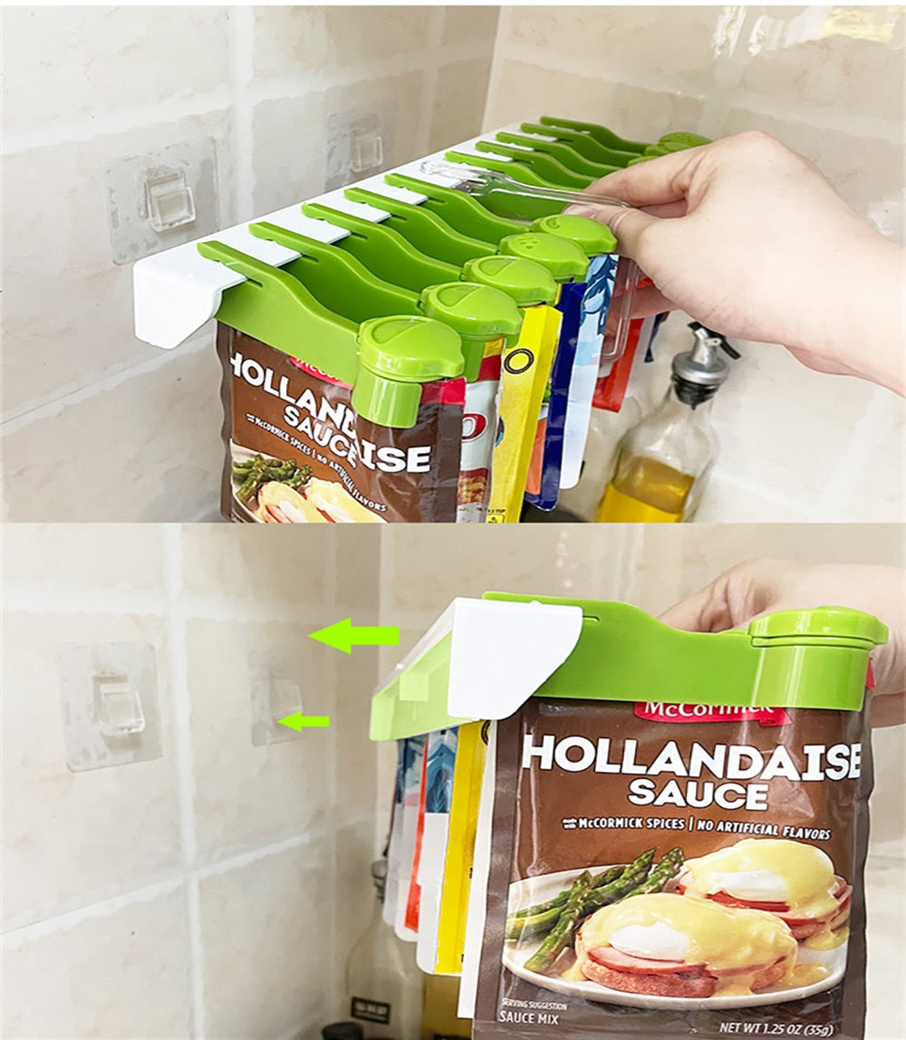 Space-Saving Wall Spice Rack Organizer
