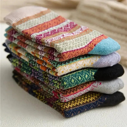 Cozy Women's Warm Wool Socks 5 Pack