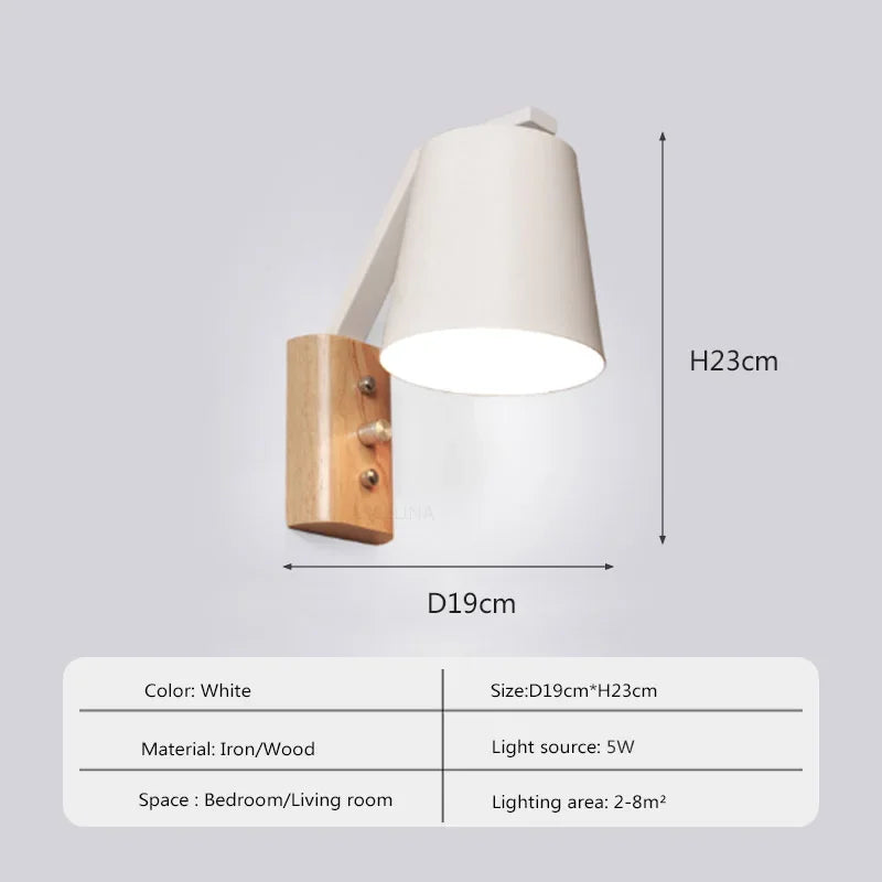 Warm LED Bedroom Wall Light