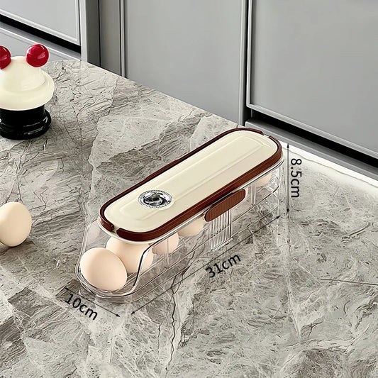 Clear Stackable Egg Tray for Fridge Storage - Befez