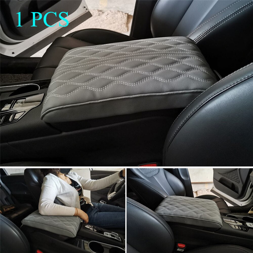 Premium Leather Car Armrest Cushion
