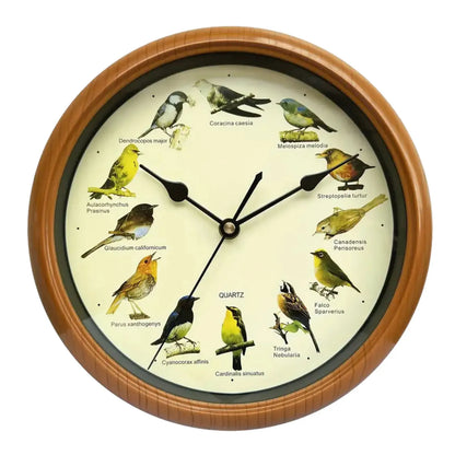 Decorative 10 Inch Bird Song Wall Clock - Befez