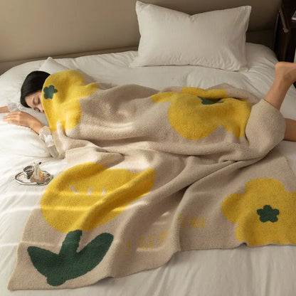 Cozy Fleece Sofa Throw Blanket