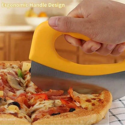 Easy Grip Stainless Steel Pizza Cutter Knife