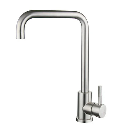 Contemporary Brushed Steel Kitchen Sink Faucet - Befez