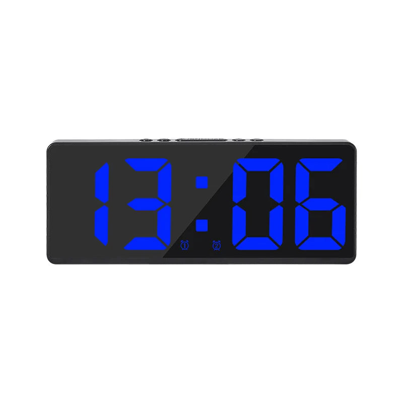 Compact LED Alarm Clock with Night Light