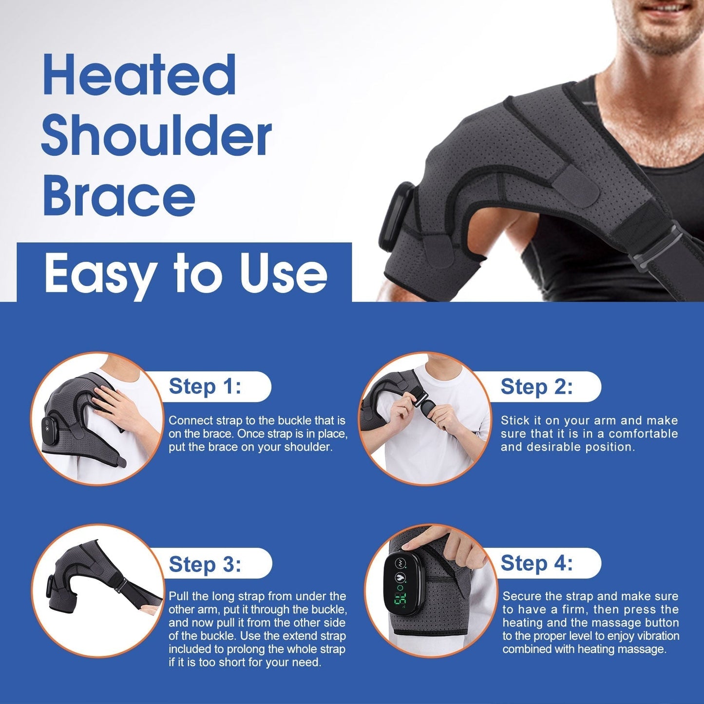Warm Electric Shoulder Massage Pad