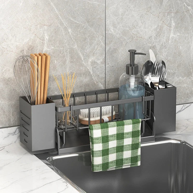 Space Saving Kitchen Sink Caddy with Drainage Tray
