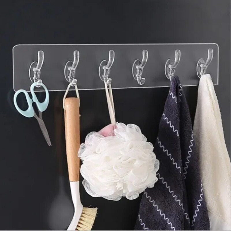 Clear Acrylic Easy Wall Hooks