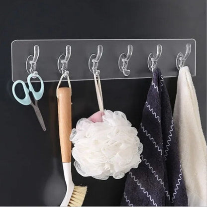 Clear Acrylic Easy Wall Hooks