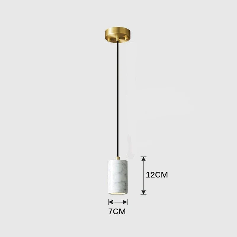Simple Marble Drop Ceiling Light