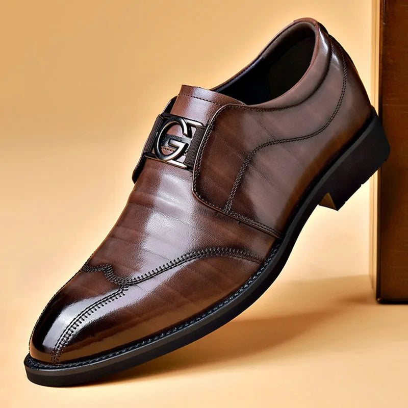 Classic Men's Leather Dress Shoes - Befez