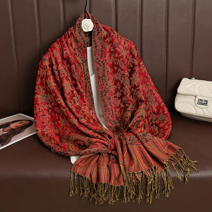 Soft Cashmere Women's Scarf Luxury Warm Print - Befez