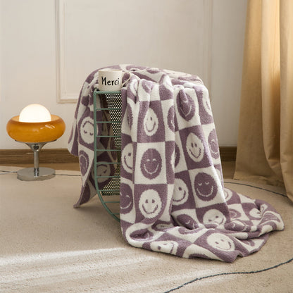 Colorful Plaid Throw Blanket