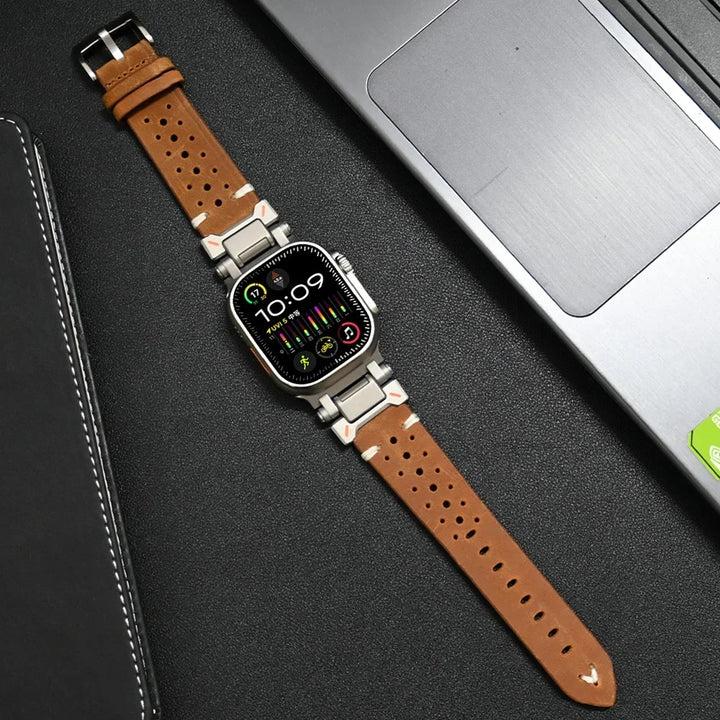 Premium Leather Apple Watch Strap - Strong and Classic Band