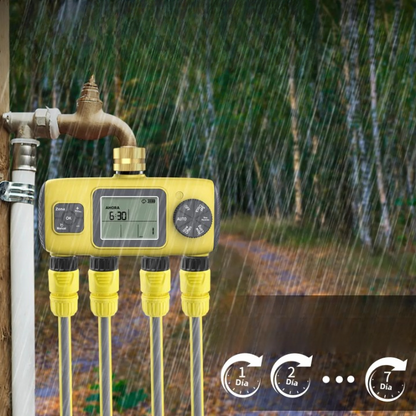 Advanced 4-Zone Digital Water Timer with Waterproof Valve