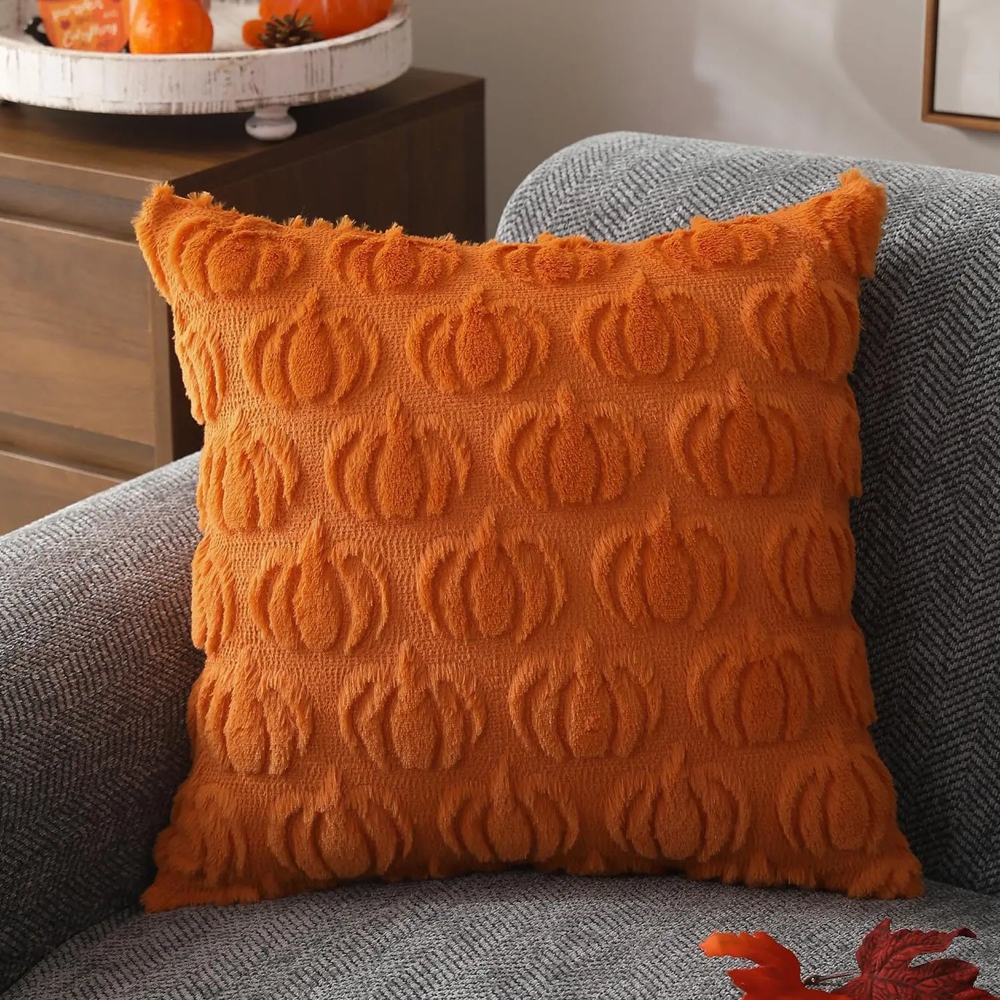 Cozy Faux Fur Fall Pillow Cover