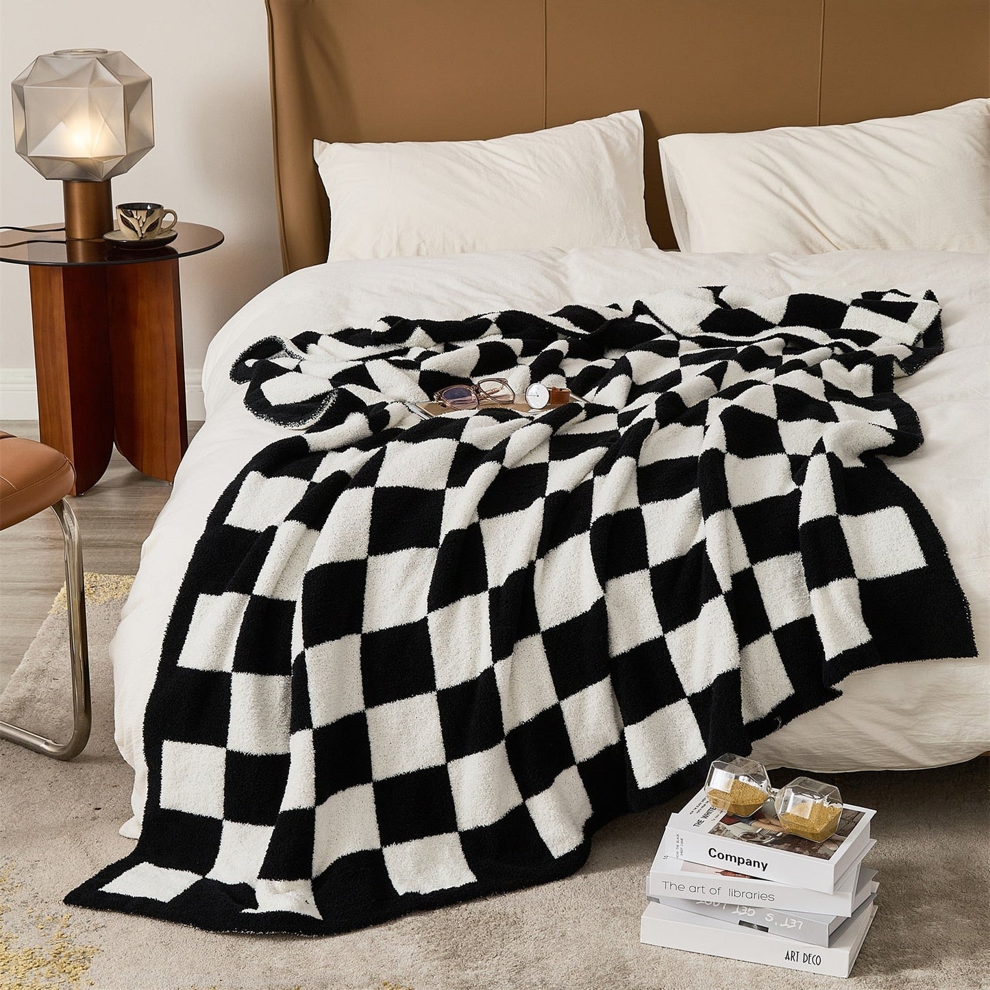 Vibrant Plaid Throw Blanket