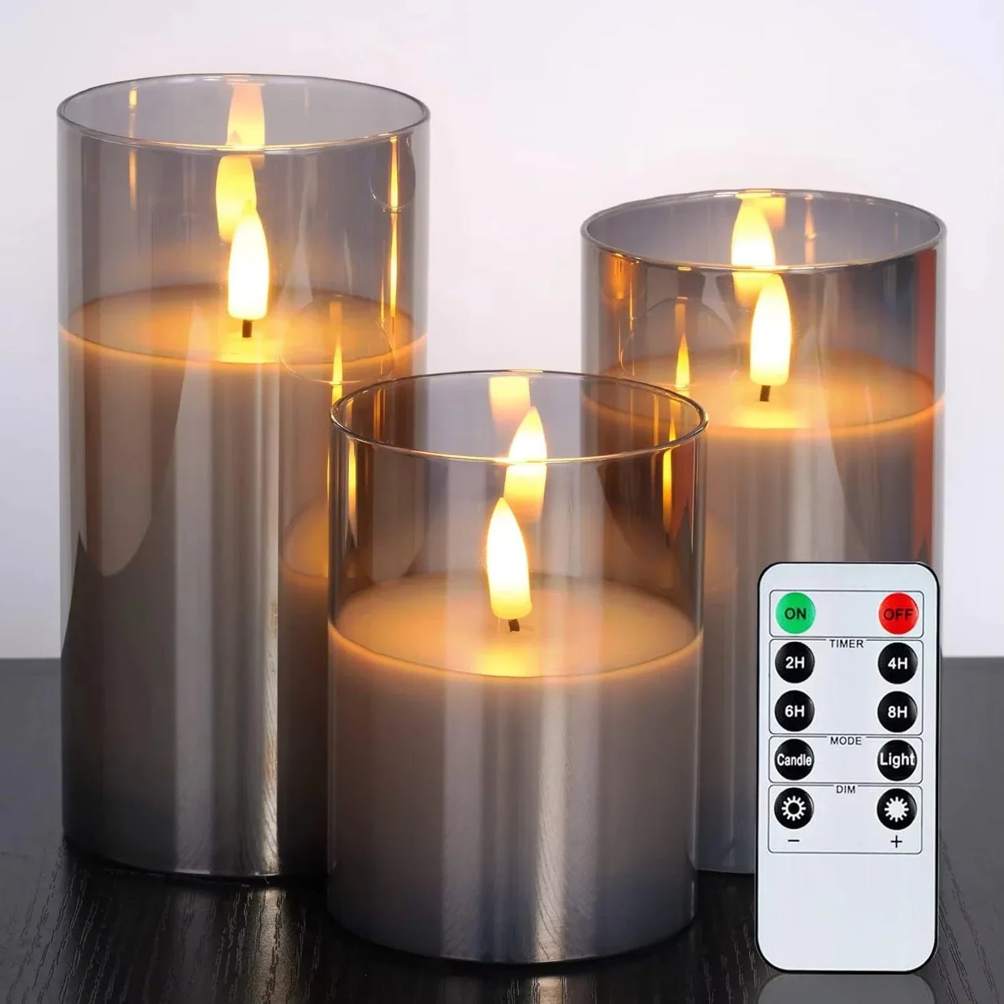 Warm LED Candle Set with Remote and Timer