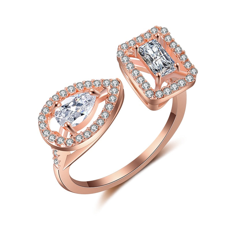 Befez | Elegant Teardrop Zircon Comfort Fit Ring
