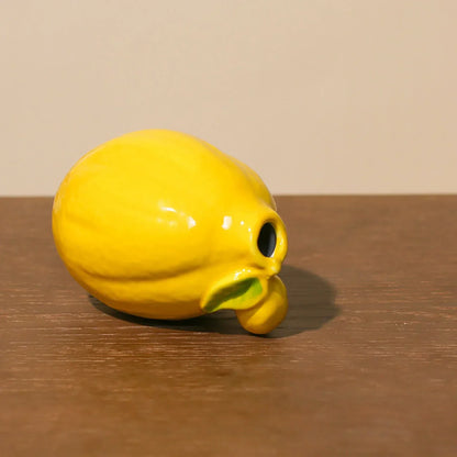 Yellow Glazed Ceramic Vase