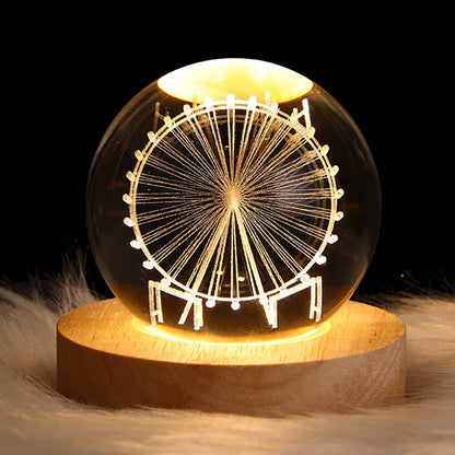 Sparkling Glass Orb Decorative Centerpiece
