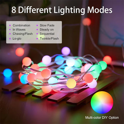 Colorful LED Fairy String Lights USB Powered Decorative