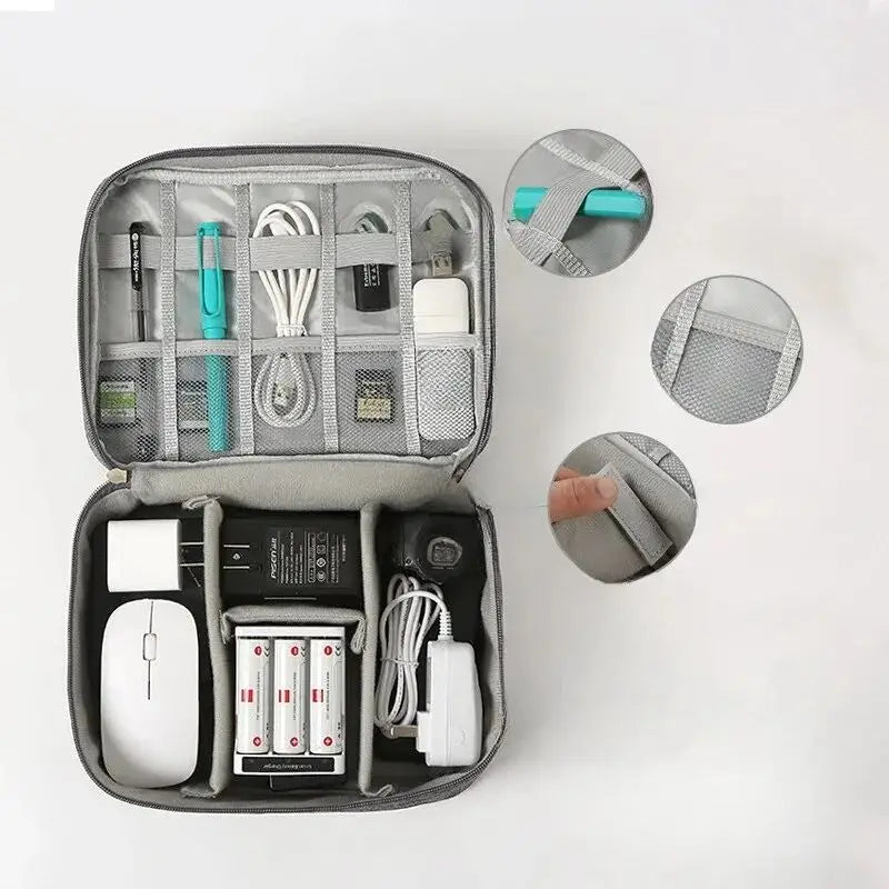 Premium Travel Cable Organizer Bag Waterproof Storage