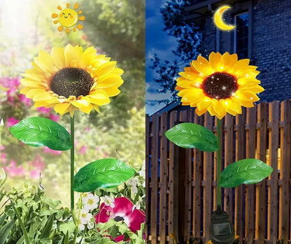 Outdoor Sunny Sunflower Garden Table Lamp
