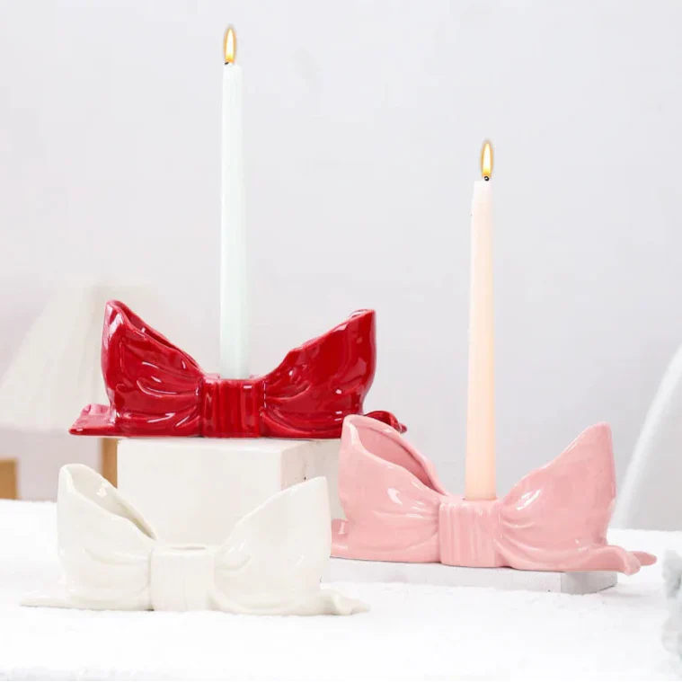 Decorative Floral Ceramic Candle Holder