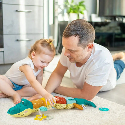 Soft Musical Crocodile Toy with Rattle