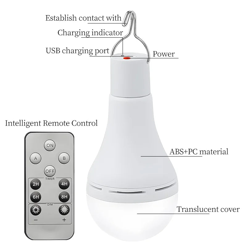 Portable Outdoor Solar Powered LED Camp Light