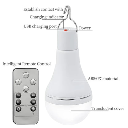 Portable Outdoor Solar Powered LED Camp Light