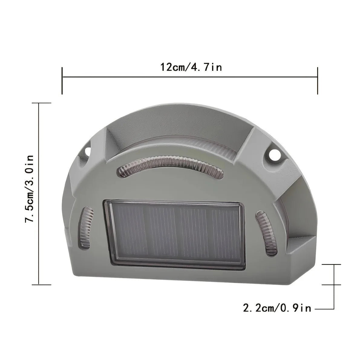 Weatherproof Outdoor Step Lamp with Solar Power