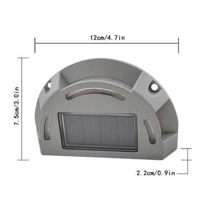 Weatherproof Outdoor Step Lamp with Solar Power