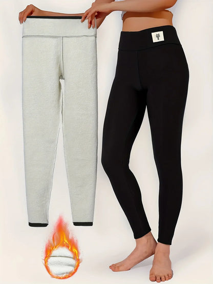 Warm High Waisted Cashmere Leggings for Women