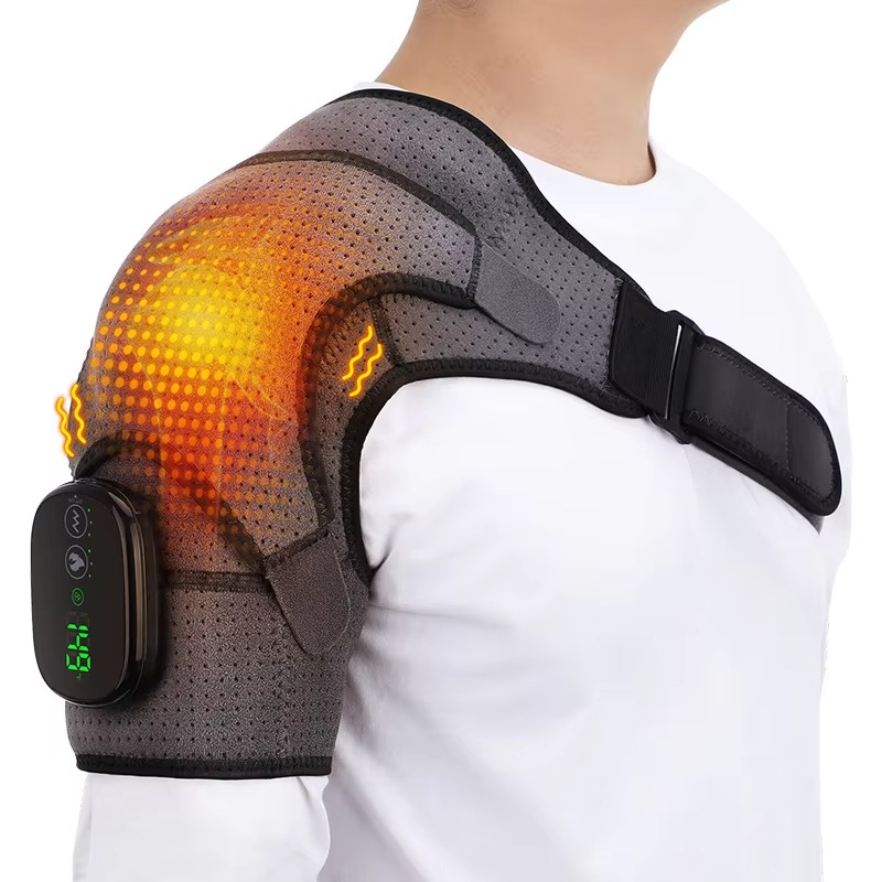 Comfortable Heated Massage Shoulder Wrap for Pain Relief