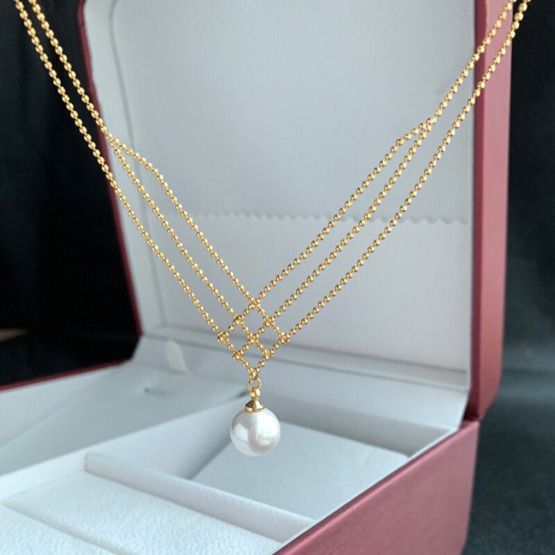Chic Vintage Pearl Drop Necklace