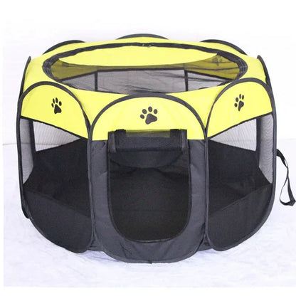 Collapsible Pet Playpen Tent for Cats and Small Dogs