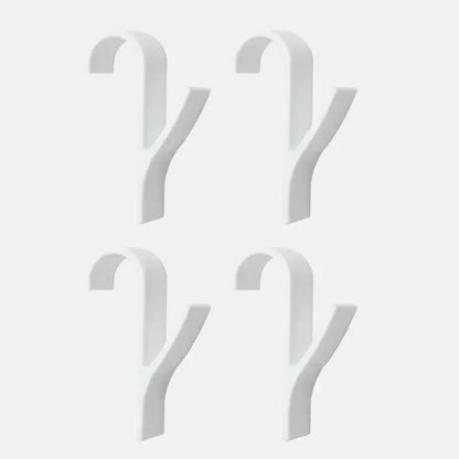 Practical Radiator Hooks 4-Pack, Slim & Clear