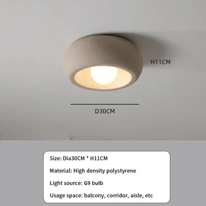 Simple Asian Style Round LED Ceiling Light