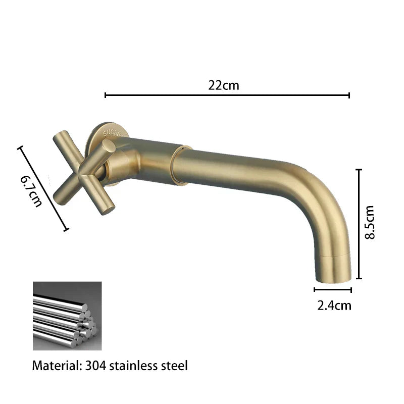 Stylish Wall Mount Faucet with Modern Waterfall Style
