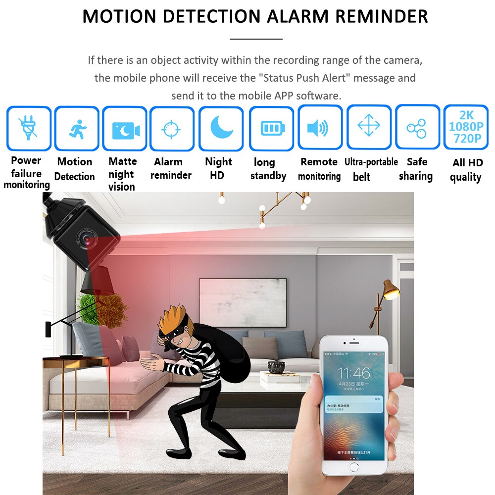 Compact Wireless Home Security Camera