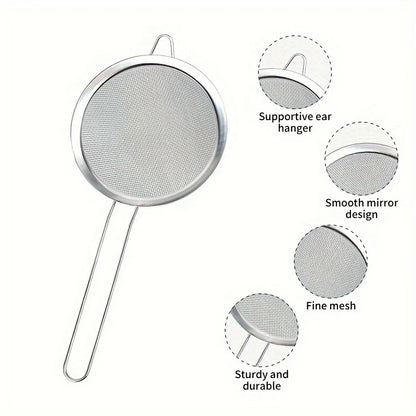Premium 3pc Stainless Steel Mesh Sieve Set