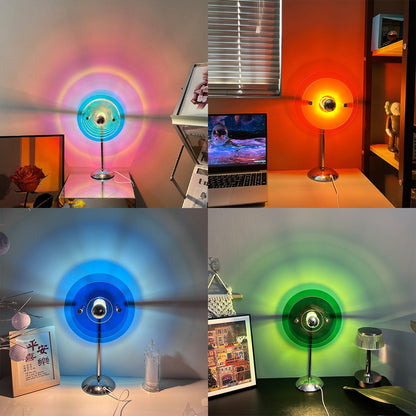Colorful Rainbow Desk Table Lamp