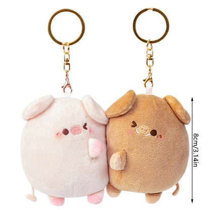 Sweet Couple Soft Plush Keychain