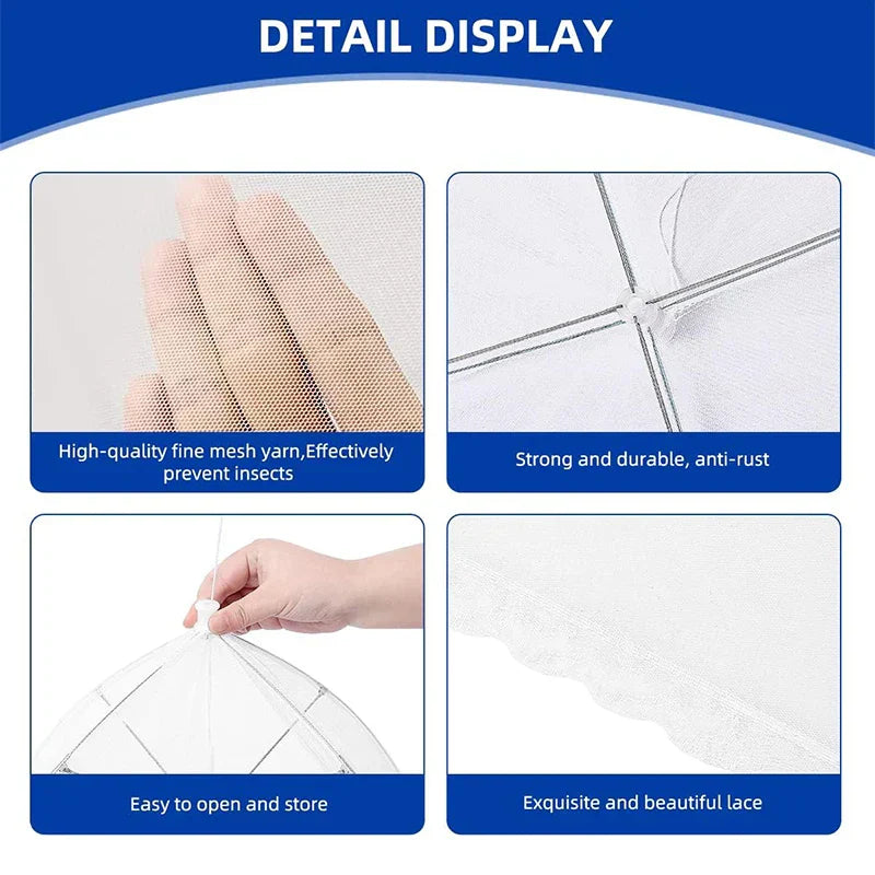 Portable Food Net Cover | Reusable Outdoor Mesh Screen
